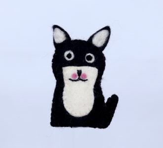 Handmade Felt Cat Finger Puppets